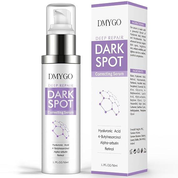 Dark Spot Remover for Face & Body, Dark Spot Corrector Serum for Age Spot, Brown Spot, Sun Spot, Melasma, Freckles, with Vitamin C and Hyaluronic Acid for Women and Men, 1.7 FL OZ