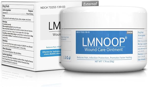 Pressure Sore Cream, 24-Hour Infection Protection Cream for Bed Sore, Diabetic Wounds, Venous Foot, Leg Ulcers cuts, scrapes, and Burns 1.76 oz,Wound Care Products