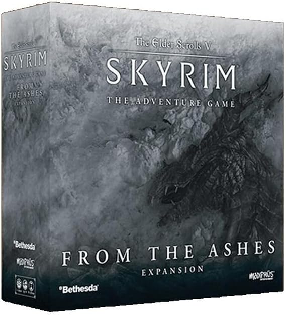 The Elder Scrolls V: Skyrim The Adventure Game from The Ashes Expansion | Strategy Board Game for Adults | Ages 14+ | 1-4 Players | Avg. Playtime 60-120 Minutes | Made by Modiphius Entertainment | 1-4 players, 60-120 minute playtime, ages 14+