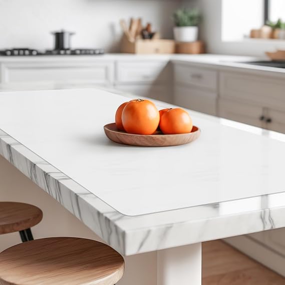 Extra Large Silicone Countertop Protector Mat Heat Resistant, Non-Slip Kitchen Mat for Counter, Desk, Crafts 35.4"L x 23.6"W White