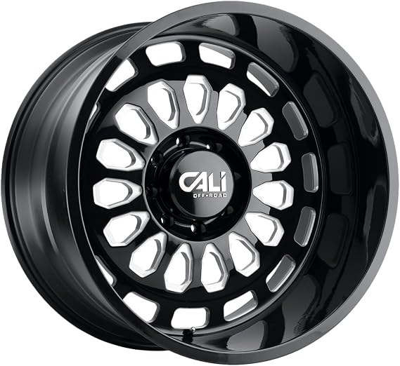 CALI OFF-ROAD 9113-2136BM Paradox 9113 Gloss Black/Milled Spokes 20X10 6-135 -25mm 87.1mm