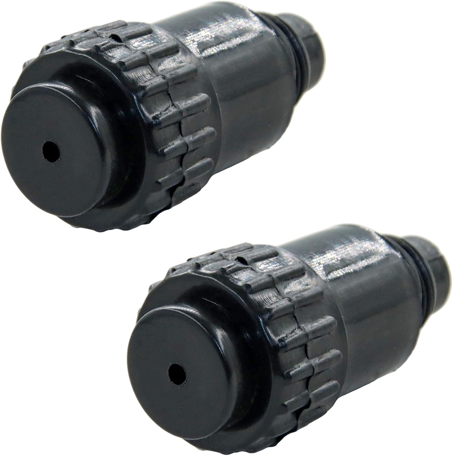 Air Compressor Oil Plug Connector 38 BSPT Threaded pipe Air Pipe Air Pump Spare Fittings 16mm Thread Dia Black 2 Pcs