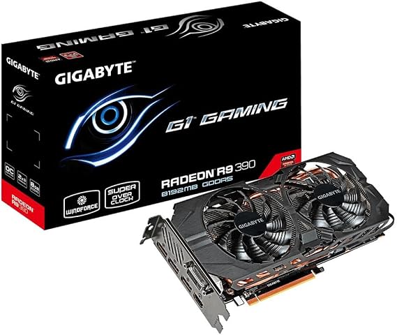 Gigabyte G1 Gaming AMD R9 390 512 Bit GDDR5 Graphics Card GV-R939G1 GAMING-8GD