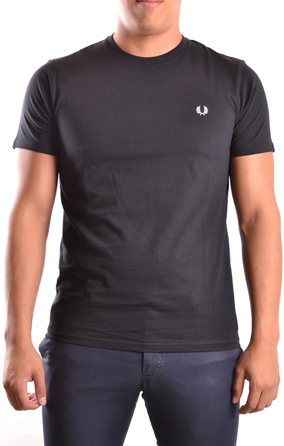 Fred Perry 100% Cotton Crew Neck Black T-Shirt Small