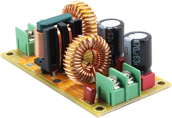Qury 10A DC50V Power Filter, For EMI Electromagnetic Interference Filter, Vehicle Noise for Auto Car(10A)