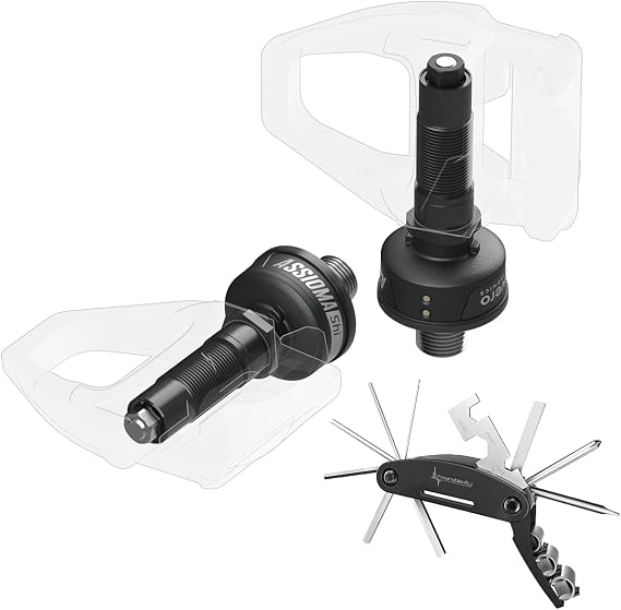 FAVERO ASSIOMA Duo-Shi Both Sides Power Meter 99gr Each (Shimano Pedals Compatible) with Cycling Multitool Bundle