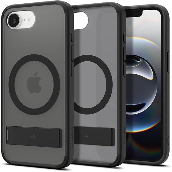 Spigen iPhone 17e / 16e ile Uyumlu MagSafe Kılıf Ultra Hybrid S Mag Fit Frost Black - ACS09149