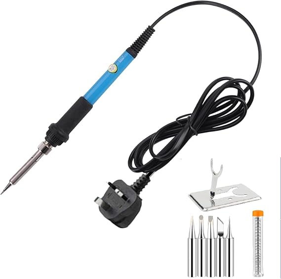 Soldering Iron Kit Electric 60W Adjustable Temperature200℃ - 400 ℃ Soldering Gun Welding Tools for Electronics Repair and DIY Projects