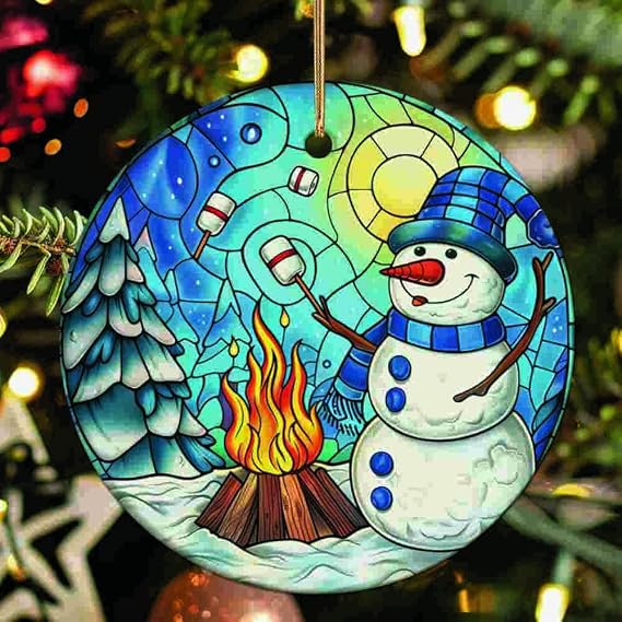 Marshmallow Acrylic Ornaments Suncatcher Women Men Gifts Christmas Decor