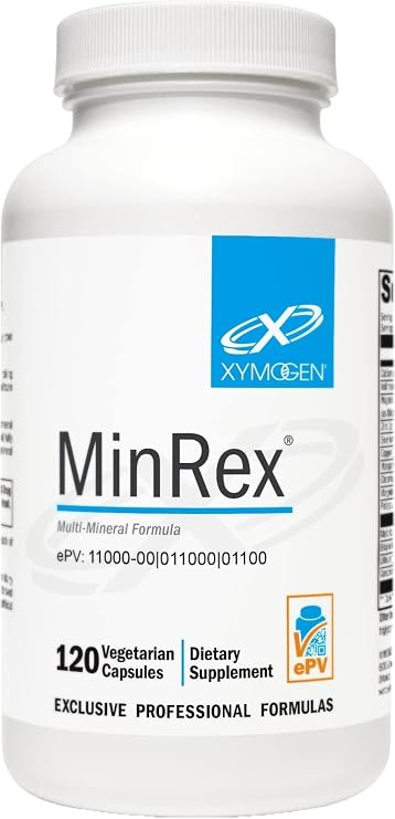 XYMOGEN MinRex Multi-Mineral Supplements, 120 Capsules