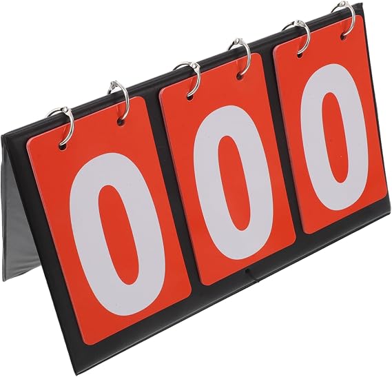Yardwe Basketball Scoreboard Portable Tabletop Scoreboard Flipper for Sports Ticker