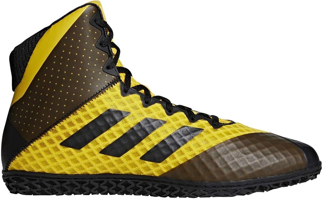 adidas Mat Wizard 4 Wrestling Shoes, Gold/Black, 7.5
