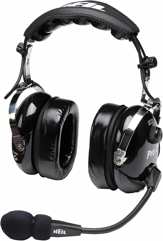 HEiL sound PRO7-ICBK Industrial Headset with Electret Element, Black