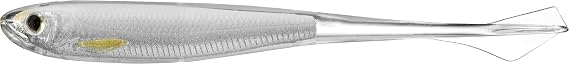Live Target LiveTarget Fishing Tackle Lures Ghost Tail Minnow 4 Pk Silver-Pearl, Multicolor (GTM95SK134)