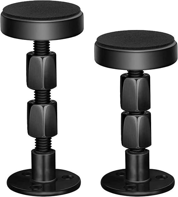 QEROMY Adjustable Headboard Stoppers for Wall, Bed Stoppers for Headboard, 2 PCS, Easy to Install (1.3in-3.4in)