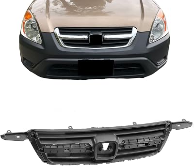 Perfit Liner Front Dark Gray Shell Insert Grille Grill Compatible With 2002-2004 HONDA CR-V EX LX Fits HO1200159 71121S9A003