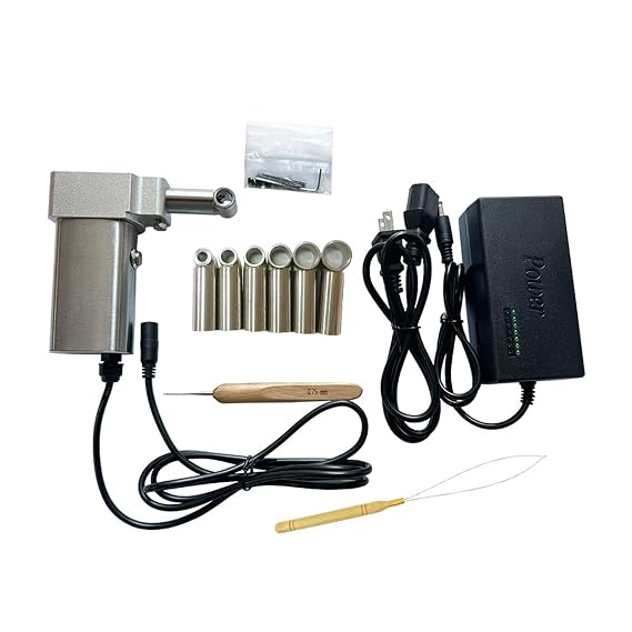 Dreadlocks Machine, Instant Dreadlock Machine for Locs Electric Handheld Portable Dreadlock Maker with 6 Heads, Automatic Dreadlock Machine Quick and Easy DIY Dreadlocks Braiding Hair