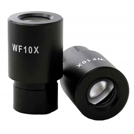 AmScope EP10X23 Pair of Microscope Eyepieces (23mm) | 10X Wide Field Microscope Eyepiece with 23 mm Mounting Diameter