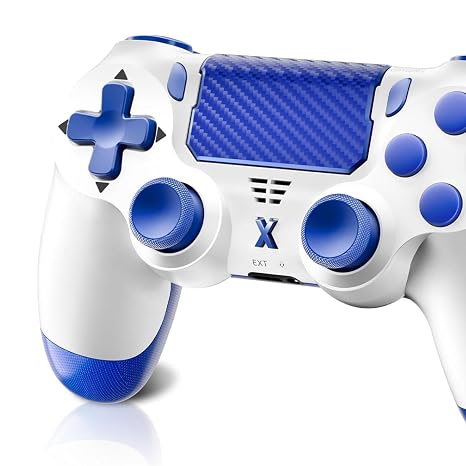 Puiseno Wireless Controller for PS-4, Dual Vibration Game Joystick/Motion Sensing/Touchpad/Speaker/3.5mm Audio Jack Headphone, Upgraded Six-Axis Sensor, Compatible with PS4/Slim/Pro Console/PC (Sky blue)