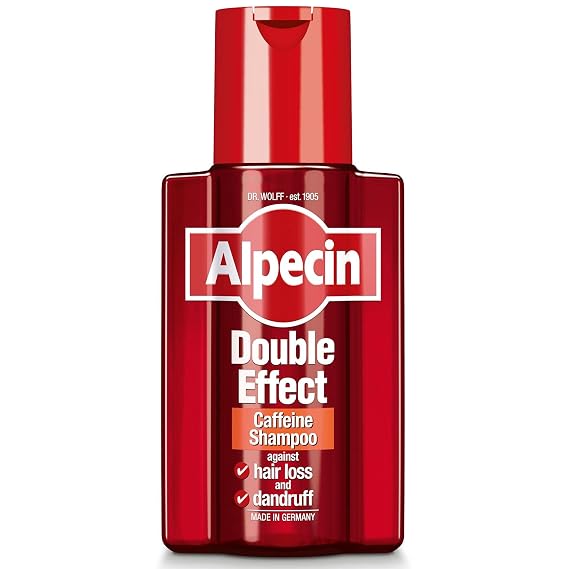 New! Alpecin Double Effect Caffeine Shampoo Fights Against Dandruff & Hair Loss 200ml by ALPECIN