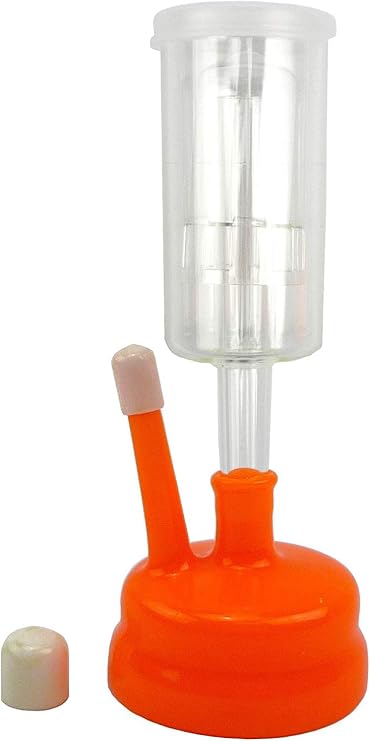 3 Piece Cylinder Airlock with Universal Orange Carboy Cap