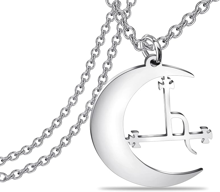 Lywjyb Birdgot Moon Occult Pentacle Jewelry Samael Lilith Pendant Pentagram Necklace