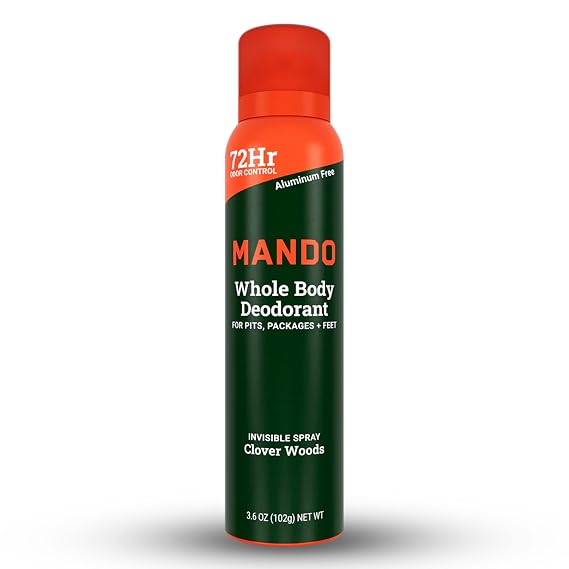 Mando Whole Body Men's Aluminum Free Invisible Spray Deodorant - Clover Woods - 3.6oz - Pack Of 01