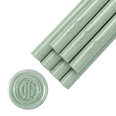 8 Pcs 11mm Green Glue Gun Wax Seal Sticks for Envelopes Seal