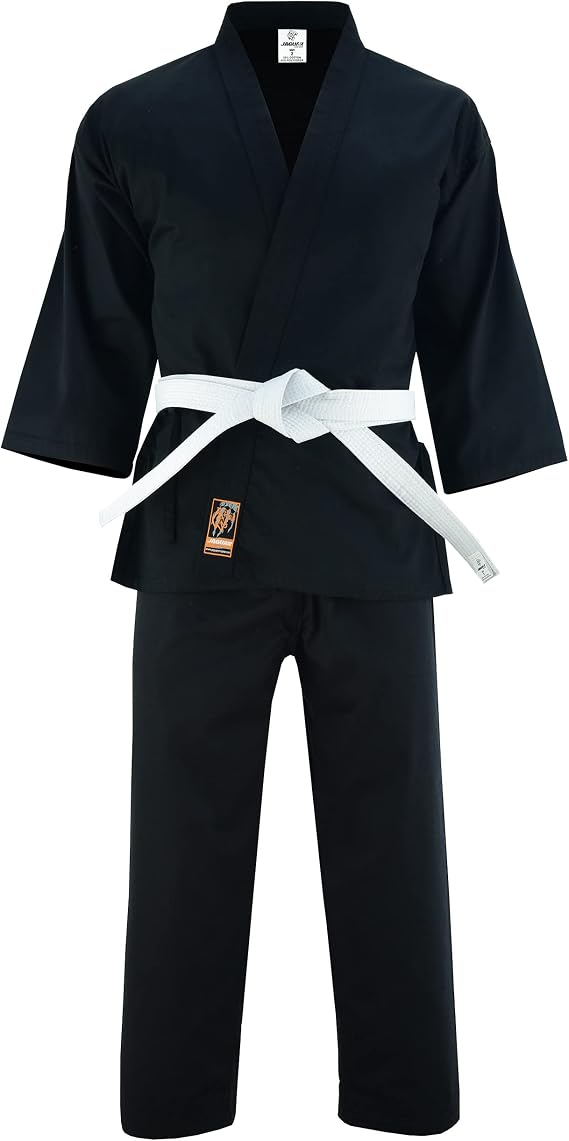 Regular Middle Weight Karate Kimono Gi Uniforms 100% Cotton - Kids Adults Unisex - Belt Incdlued