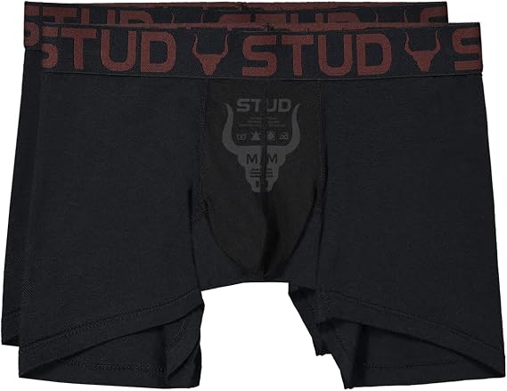 Stud Briefs (Boxer Briefs) Fertility Underwear for Men, Varicocele Supportive Underwear, Optimal Sperm Count and Testosterone (XXL, BLACK)
