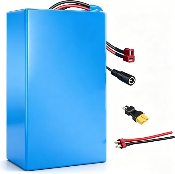 36V 20Ah EBike Battery with 30A BMS Protection,Compatible for 100-800W Motor, Electric Bikes, Universal Battery Pack with XT60 and T-Plug Connector