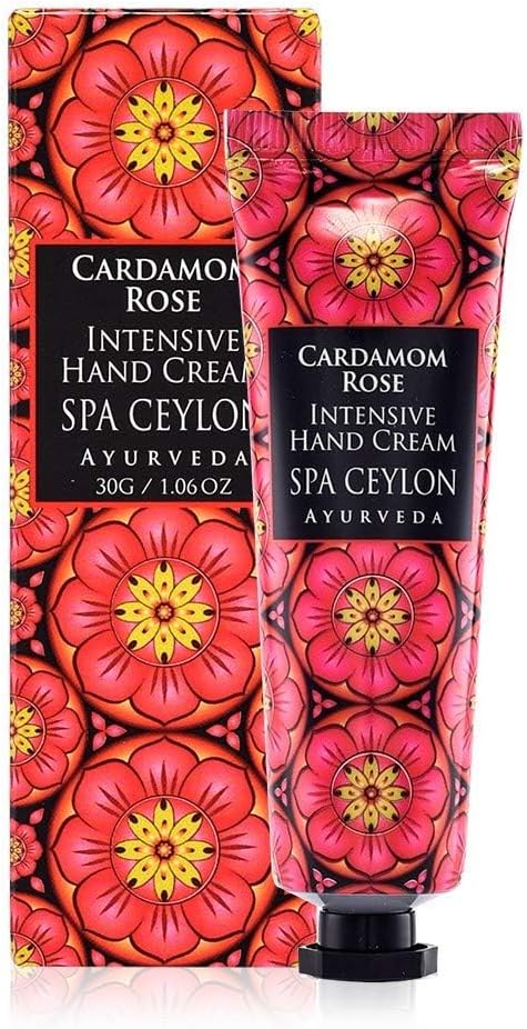 SPA CEYLON CARDAMOM ROSE Intensive Hand Cream | Revitalizing | Vitamin-Rich | 100% Vegetarian | Suitable for all skin types