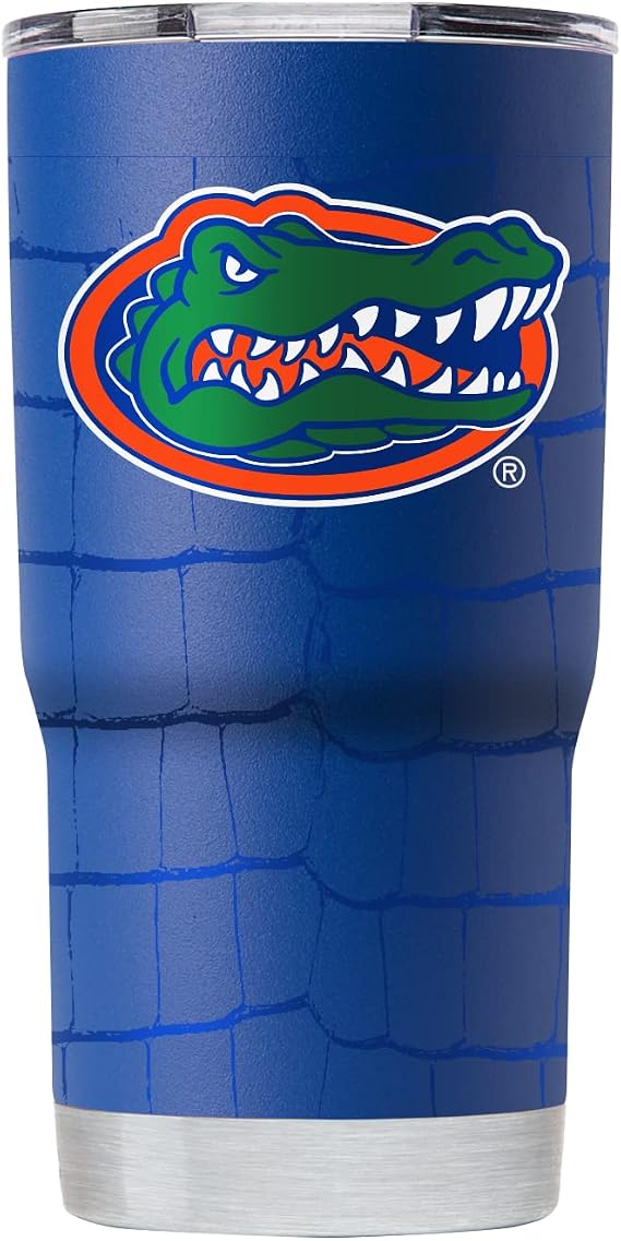 Gametime Sidekicks Florida 20oz Blue Tumbler - Officially Licensed, 18/8 Stainless Steel, Double-walled, Vacuum-insulated, UV LED Printed Logos, Sweatless, Stays Hot/Cold - Full Wrap