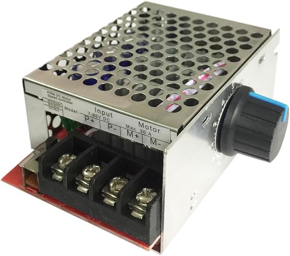 DC 7-70V 30A PWM Motor Speed Controller, 12V 24V Mini Switch