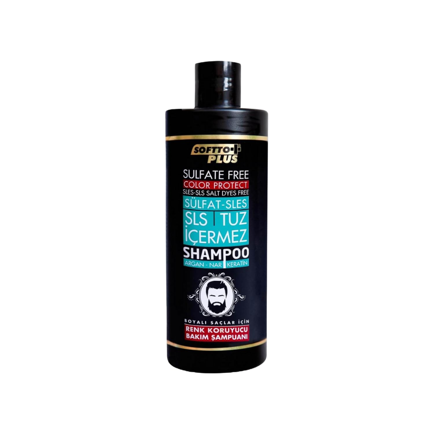 Softto+Plus Colour Protection Shampoo SLES and SLS Free Contains Argan & Keratin