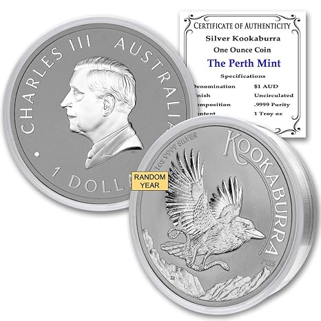 1990 - Present (Random Year) P 1 oz Silver Kookaburra Coin $1 Seller BU