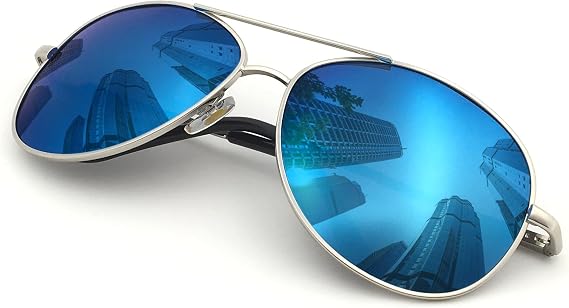 J+S Military Style Polarized Aviator Sunglasses, for Men/Women