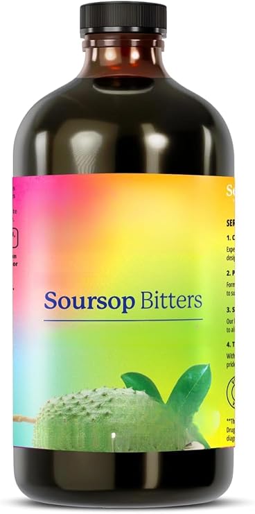 Soursop Bitters - Internal Cleansing - Supporting Digestive Health and Immune Function,Gluten-Free(04