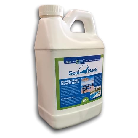 Sealback Wood and Concrete Sealer | Acrylic Low VOC Floor Sealer For Natural Wood, Concrete, and Outdoor Surfaces (1/2 Gallon)