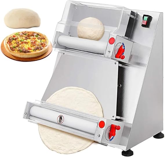 Commercial Pizza Press,12/15Inch Pizza Dough Maker,Stainless Steel Kitchen Tool Pizza Press Machine for Western Food Shops, Pastry Shops, Restaurants,15inches