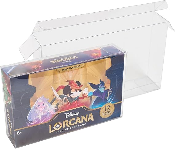 Protector Case for Lorcana Booster Box Clear Plastic Display (10 Pack)