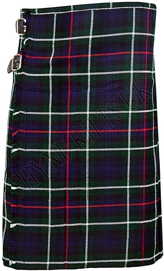 SHYNE Mackenzie Men's 5 Yard Scottish Kilts Tartan Kilt 13oz Highland Casual Kilt (48")
