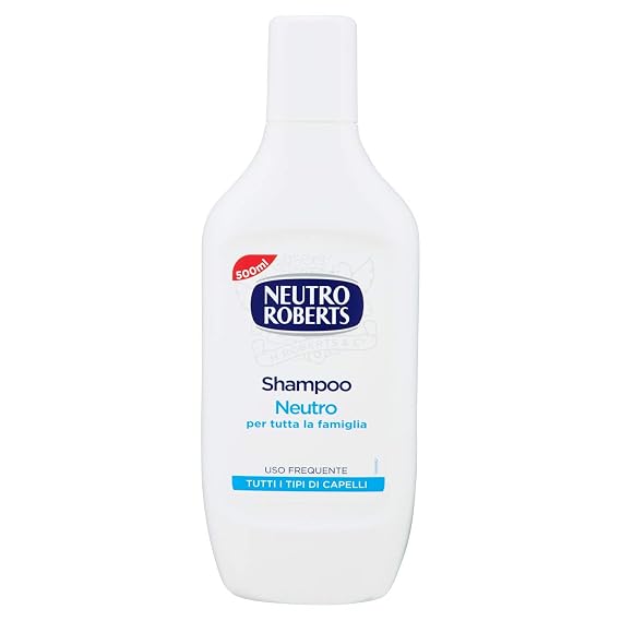 Neutro Roberts: Neutral Shampoo for the Whole Family - 17.6 Fluid Ounces (500mL) Bottle [ Italian Import ]