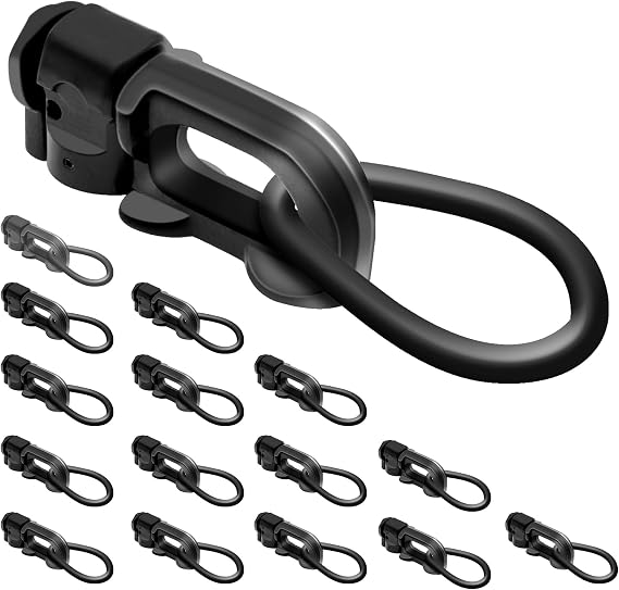 L Track Double Stud with Ring L-Track Fitting Bolts Black 16 Pack