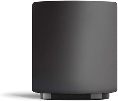 Fellow Monty Milk Art Cups - Double Wall Ceramic Cortado Mug, Matte Black with Graphite Base, 4.5 oz Cup