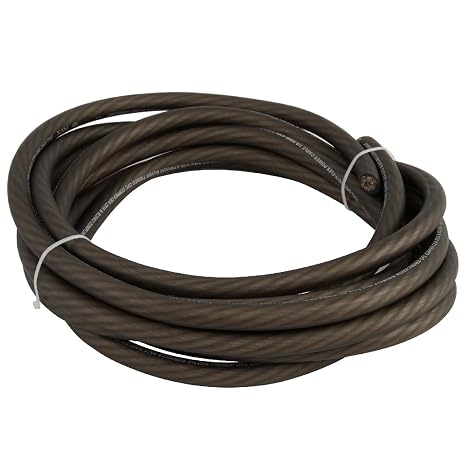 NVX XW0BK5 0 Gauge 5 Ft Frosted Black Power/Ground Wire