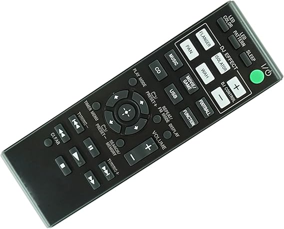 HCDZ Replacement Remote Control for Sony CMT-GPZ6 CMT-GPZ7 CMT-GP6V HCD-GP6V HCD-GPX9 Micro HiFi Component System