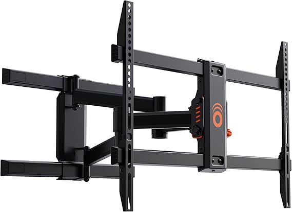 ECHOGEAR Full Motion Articulating TV Wall Mount Bracket for TVs Up To 78" - Smooth Extention, Swivel, Tilt - Wall Template For Easy Install - Centers & Levels After Mounting Plus Hides Your Cables