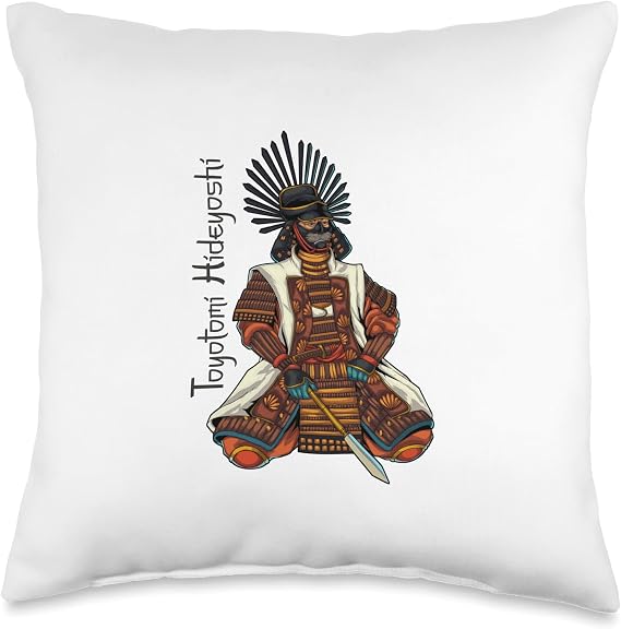 Toyotomi Hideyoshi - Historical Samurai Throw Pillow