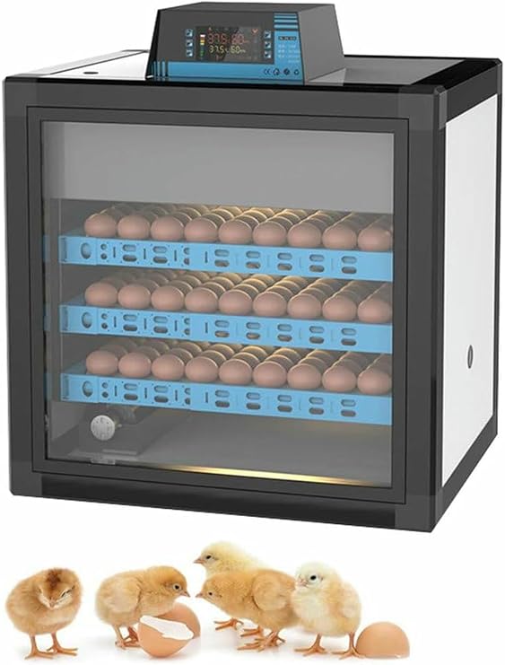 Large Egg Incubator - Automatic Intelligent Digital Hatcher with Temperature Control and Dual Power Guarantee, Ideal for Farm and Industrial Use,240 Egg